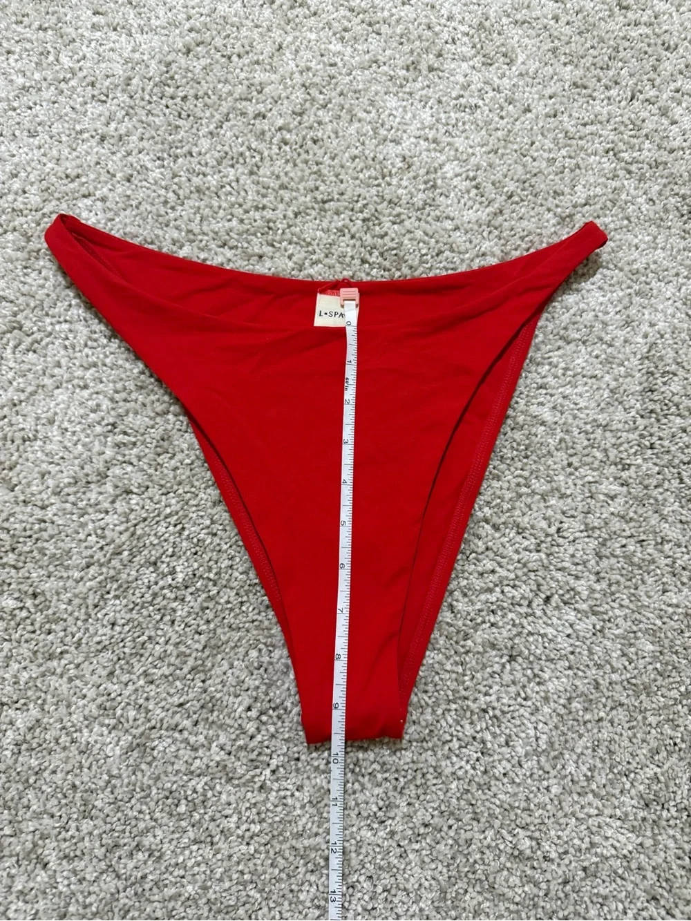 l*space Bold Red High-Cut Bikini Bottom